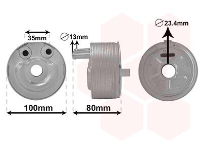 Радіатор масляний NISSAN PATHF/NAVARA 25DCi AT 05- Van Wezel 33003431