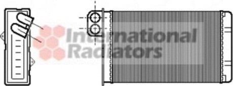 Радіатор обігрівача PEUG605/CITR XM ALL 89-00 Van Wezel 40006015