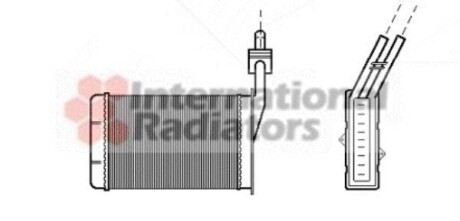 Радіатор обігрівача R21 ALL MT/AT 86-95 (LHD) Van Wezel 43006101