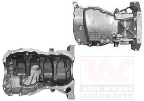 Піддон, масляний картера двигуна RENAULT Doker, Duster, Clio, Modus (Wan Wezel) Van Wezel 4341072