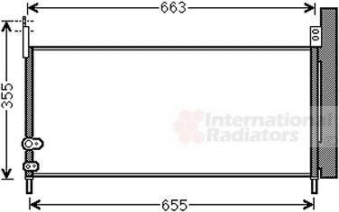 Радіатор кондиціонера Van Wezel 53005576