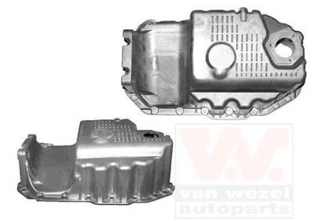 Піддон, масляний картера двигуна VAG 1.4 16v/1.6FSi Trous (Wan Wezel) Van Wezel 5894072