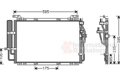 Радіатор кондиціонера HYUNDAI MATRIX (FC) (01-) Van Wezel 82005091