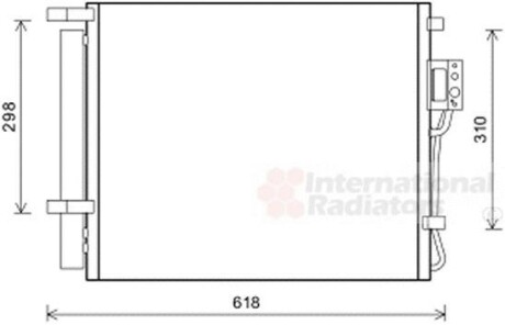Радіатор кондиціонера Van Wezel 82005310