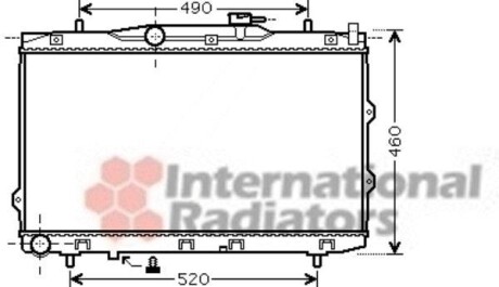 Радіатор CERATO 16i/20i MT 04- Van Wezel 83002074