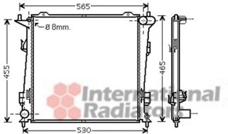 Радіатор CEED 16CRDiPF MT 06- Van Wezel 83002098