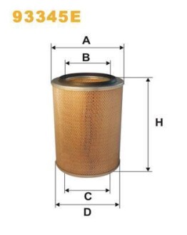 Фільтр повітряний TATRA (WIX-FILTERS) WIX FILTERS 93345E