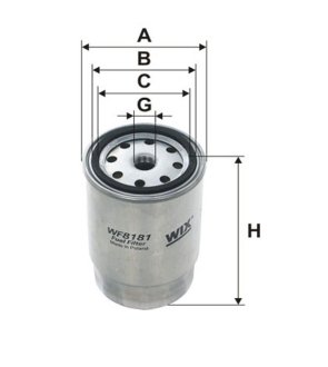 Фильтр топливный WIX FILTERS WF8181