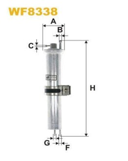 ФІЛЬТР ПАЛИВА WIX FILTERS WF8338