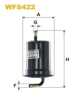 Фільтр палив. /PM912/4 (WIX-FILTERS) WIX FILTERS WF8422