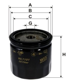 Фільтр масляний WIX FILTERS WL7101