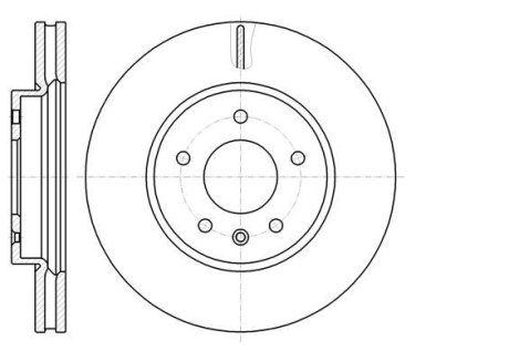 Диск гальмівний передній (кратно 2) (Remsa) Chevrolet Captiva, Opel Antara (D61183.10) WOKING D6118310 (фото 1)