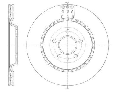 Гальмівний диск задн. A6/A8/A7/Q5/A4/A5/Q7/Touareg/A4/A6/Macan 14- WOKING D6149210