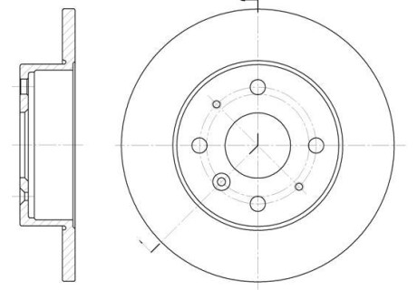 Гальмівний диск (передній) DAIHATSU CHARADE /GEELY СK 1.0-1.5 89- WOKING D6363.00