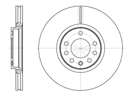 Диск тормозной передний (кратно 2) (Remsa) Opel Astra H Zafira B Meriva B Corsa D E (D6729.10) WOKING D672910