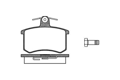 Гальмівні колодки зад. FIAT CROMA /VW SCIROCCO /Audi /A6/A8 1.6-2.8 82-98 WOKING P0353.00