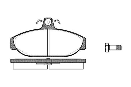 Колодки гальмівні WOKING P0563.00