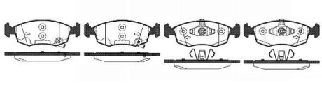 Колодки тормозные диск. перед. (Remsa) Fiat Panda 12> (P0723.50) WOKING P072350 (фото 1)