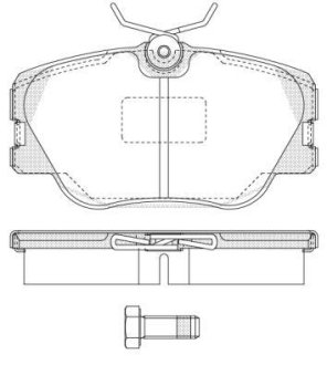 Колодки тормозные WOKING P0893.00