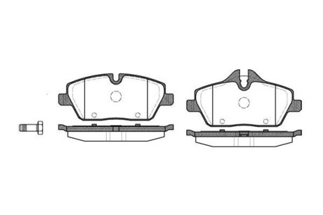 Гальмівні колодки пер. BMW 1(E81/E87)/MINI 06- (TRW) WOKING P1031300