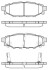 Колодки тормозные диск. задн. (Remsa) Subaru Forester (sh) 2.0 08-,Subaru Forester (sh) 2.5 08- WOKING P10363.12 (фото 1)