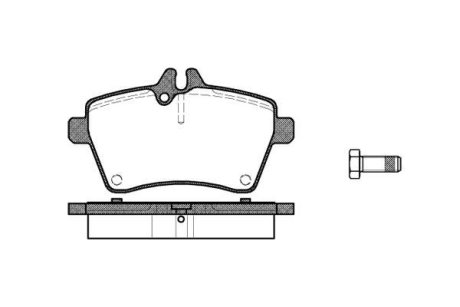 Гальмівні колодки пер. Yaris/W169/W245 04- WOKING P10443.00