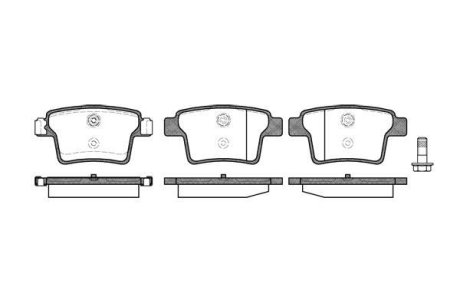 Колодки тормозные диск. задн. (Remsa) Ford Mondeo III (P10493.10) WOKING P1049310