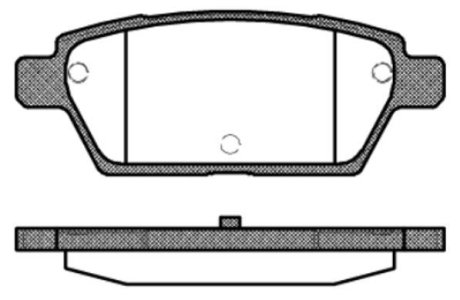 Колодки гальмівні диск. задн. (Remsa) Mazda 6 I (P10953.10) WOKING P1095310