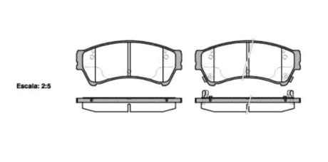 Колодки тормозные WOKING P10963.02