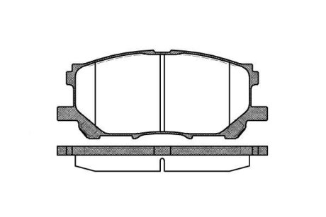 Колодки тормозные диск. перед. (Remsa) Lexus RX300-330-350 03>08, 08>15 WOKING P11393.00 (фото 1)