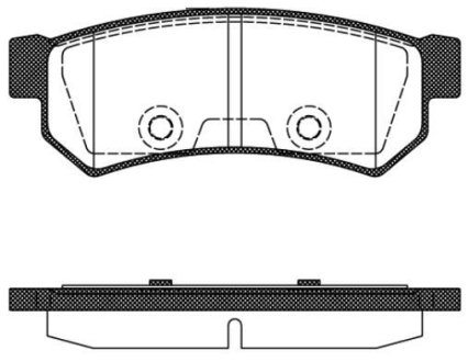 Колодки тормозные диск. задн. (Remsa) Chevrolet Lacetti 05> WOKING P11483.10