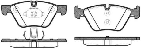 Колодки тормозные диск. перед. (Remsa) BMW 5F10 (P11523.30) WOKING P1152330 (фото 1)