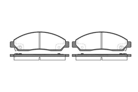 Колодки тормозные диск. перед. (Remsa) GREAT WALL Hover 05> 10> (P11983.14) WOKING P1198314