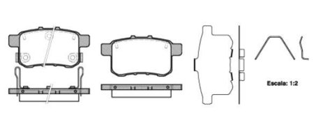 Гальмівні колодки зад. Honda Accord VIII 08- (nissin) WOKING P1232312