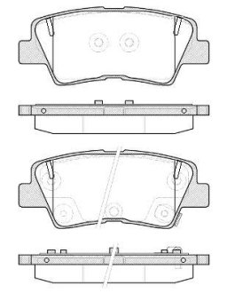 Гальмівні колодки зад. Hyundai i30/i40 11-/Kia Cee\'d 1.6-3.3 12- (akebono) WOKING P12623.52