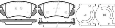 Колодки тормозные диск. перед. (Remsa) Opel Insignia A Astra J Zafita Tourer C / Malibu 12> WOKING P12753.12 (фото 1)