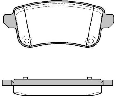 Колодки тормозные диск. задн. (Remsa) Renault Megane IV, Talisman, Scenic III IV, Espace V (P12873.10) WOKING P1287310