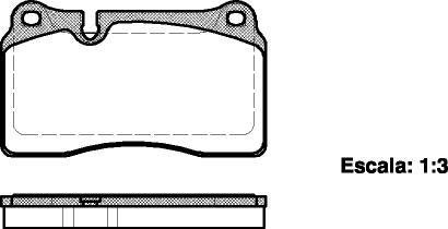 Колодки тормозные диск. перед. (Remsa) VW Touareg 03>10, 10>18 WOKING P13003.00