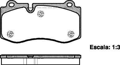 Колодки гальмівні диск. перед. (Remsa) Mercedes-Benz E211 S221 (P13023.00) WOKING P1302300