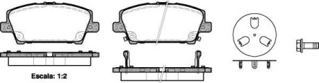 Колодки гальмівні диск. перед. (Remsa) Honda Civic 05> 12> Lucas ver. (P13053.02) WOKING P1305302