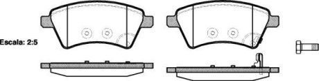 Колодки тормозные диск. перед. (Remsa) Suzuki SX-4 (06-) / Fiat Sedici (06-) Bosch ver. (P13153.01) WOKING P1315301 (фото 1)