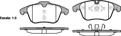 Гальмівні колодки пер. V60/S60/XC70/V70/S80/Discovery/Evoque/Freelander/Galaxy/Mondeo/S-Max 06- WOKING P1319300