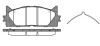 Колодки тормозные диск. перед. (Remsa) Lexus ES (06-12), Toyota Camry V40, V50 (P13333.00) WOKING P1333300 (фото 1)