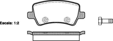 Гальмівні колодки зад. Ford Galaxy/S-Max 06-15 (TRW) WOKING P1336300