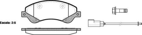 Колодки тормозные диск. перед. (Remsa) Ford Tourneo connect 1.8 02-13,Ford Transit 2.2 06-14 WOKING P13513.02