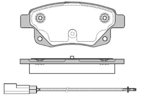 Колодки тормозные диск. задн. (Remsa) Ford Tourneo connect 1.8 02-13,Ford Transit 2.2 06-14 (P13523.01) WOKING P1352301