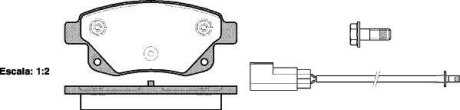 Колодки гальмівні диск. задн. (Remsa) Ford Tourneo connect 1.8 02-13,Ford Transit 2.2 06-14 (P13523.02) WOKING P1352302