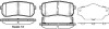 Колодки тормозные диск. задн. (Remsa) Hyundai H-1 cargo 2.5 08-,Hyundai H-1 travel 2.5 08- (P13883.02) WOKING P1388302 (фото 1)