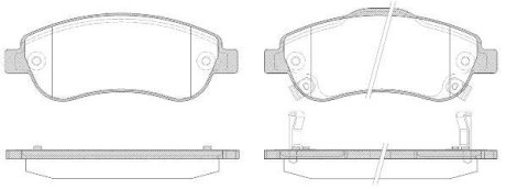 Колодки тормозные диск. перед. (Remsa) Honda Cr-v iii 2.0 06-,Honda Cr-v iii 2.2 06- WOKING P13893.02 (фото 1)