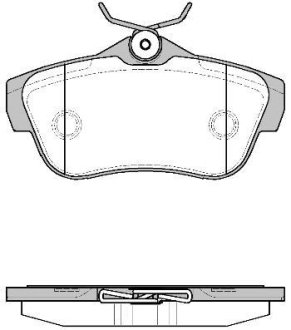 Колодки тормозные диск. задн. (Remsa) PSA Jumpy Expert II 07> WOKING P13993.00 (фото 1)